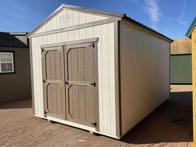 Explore the Derksen 10X16 Utility Xtra Height with stylish two